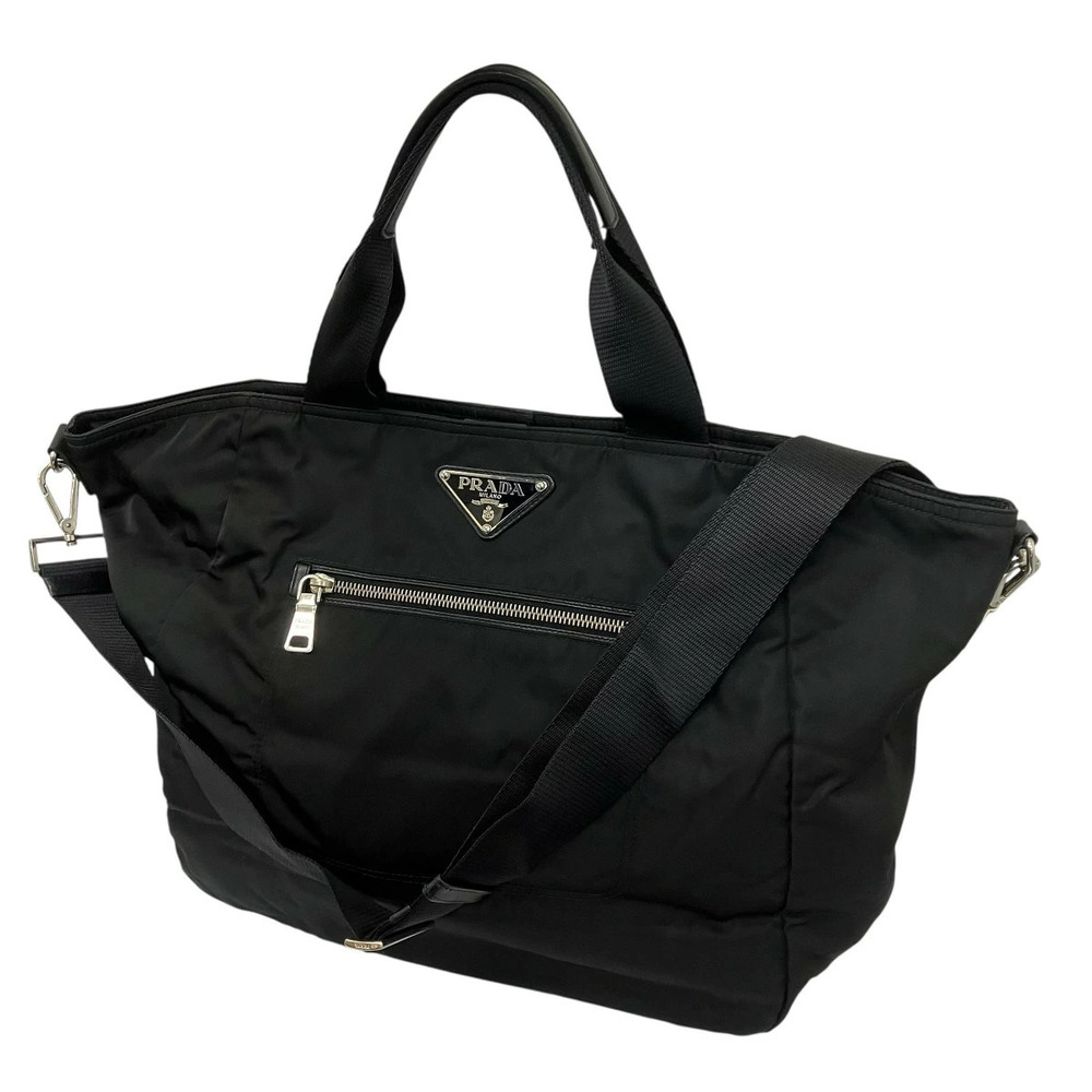 Prada tessuto Bomber Tote Bag Black